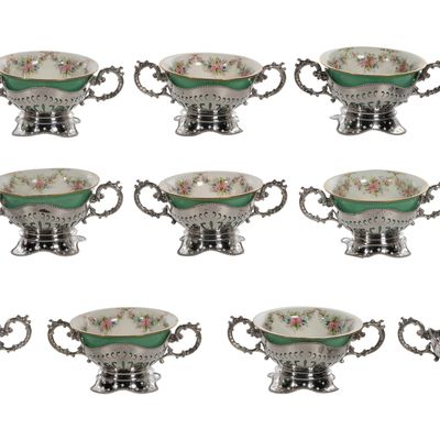 Sale Photo Thumbnail #552: Sterling Silver Bouillon Cup Suite