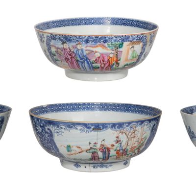 Sale Photo Thumbnail #296: Chinese Export Porcelain Bowl Assortment