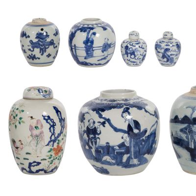 Sale Photo Thumbnail #295: Chinese Porcelain Ginger Jar Assortment