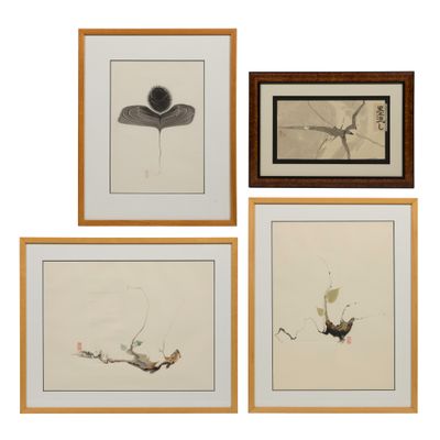 Milena Hughes (American, b.1939) Marbled Paper Painting Assortment
