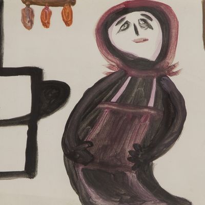 Attributed to Betty (Badaskhan) Zakioan (Armenian / American, 1908-1978) Tempera on Paper