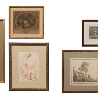 British and French Etching and Engraving Assortment