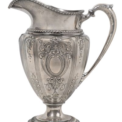 Sale Photo Thumbnail #538: Frank M. Whiting Company Renaissance Sterling Silver Pitcher