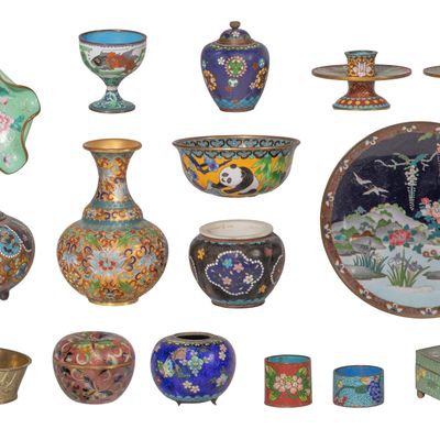 Sale Photo Thumbnail #331: Asian Cloisonne Assortment