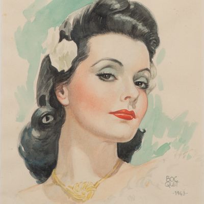 Joan Pau Bocquet Bertran (Spanish, 1904-1966) Watercolor on Paper