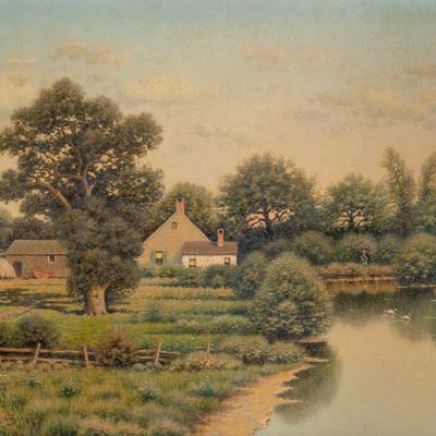 George Drew (American, 1875-1968) 'Summer Afternoon' Oil on Canvas