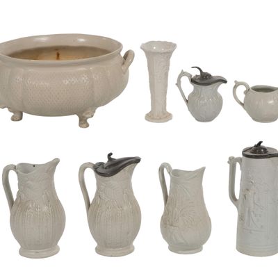 Sale Photo Thumbnail #213: Salt Glaze Pottery Assortment