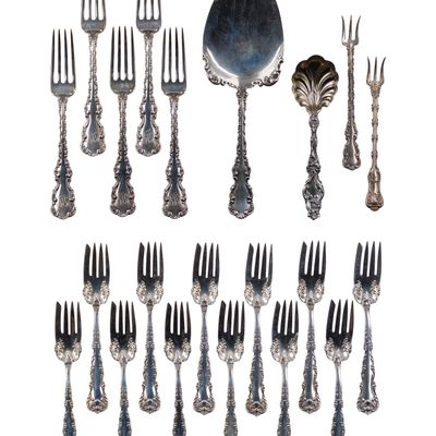 Sale Photo Thumbnail #514: Frank M. Whiting and Whiting Manufacturing Company Sterling Silver Flatware Assortment
