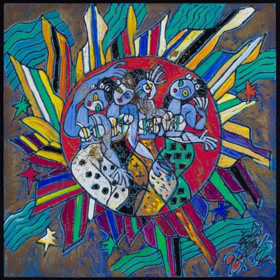 Tiefeng Jiang (Chinese, b.1938) 'Four Seasons' Mixed Media