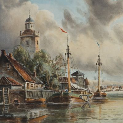 Aubrey Ramus (British, 1895-1950) Watercolor