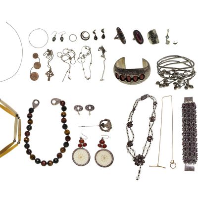 Sale Photo Thumbnail #502: Sterling Silver Jewelry Assortment
