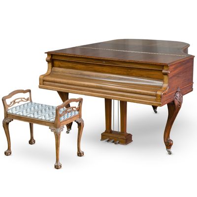 Sale Photo Thumbnail #416: Mason & Hamlin Walnut Piano