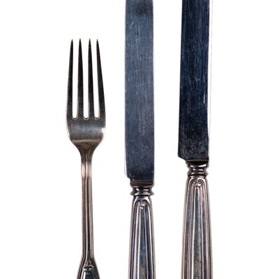 Sale Photo Thumbnail #508: Tiffany & Company St. Dunstan Sterling Silver Flatware Assortment