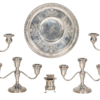 Sale Photo Thumbnail #555: Sterling Silver Object Assortment