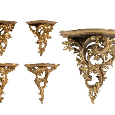 Sale Photo Thumbnail #250: Rococo Style Wall Brackets
