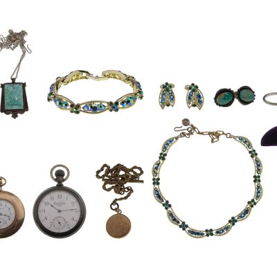 Sale Photo Thumbnail #496: Platinum and Costume Jewelry Assortment
