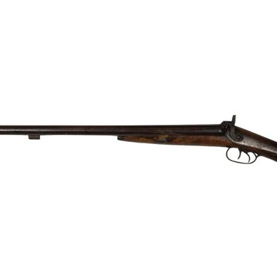 Sale Photo Thumbnail #410: Parker Double Barrel Black Powder Percussion Shotgun