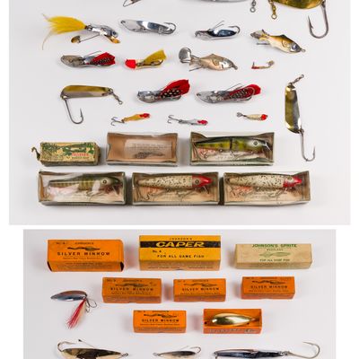 Sale Photo Thumbnail #390: Pflueger and Johnson's Fishing Lure Assortment