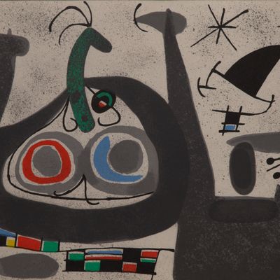 Sale Photo Thumbnail #153: Joan Miro (Spanish, 1893-1983) 'Le Lezard Aux Plumes d'Or' Lithographs