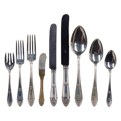 Sale Photo Thumbnail #511: R. Wallace & Sons Rheims Sterling Silver Flatware service