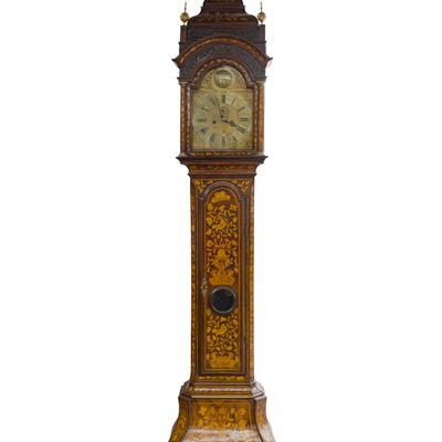 Sale Photo Thumbnail #282: Clarke & Dunster Marquetry Longcase Clock