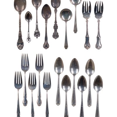 Sale Photo Thumbnail #533: Sterling Silver Utensil Assortment
