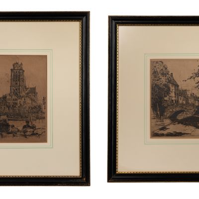 Sale Photo Thumbnail #107: Unknown Artists (Dutch, 20th Century) Etchings