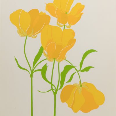 Sale Photo Thumbnail #143: Danker Napiorkowska (British, 20th Century) 'Buttercup' Serigraph