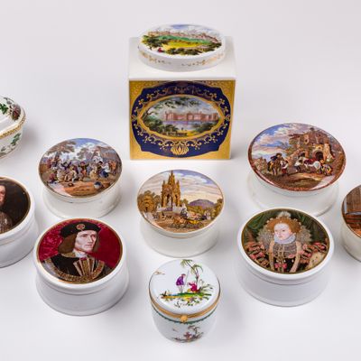 Sale Photo Thumbnail #178: Porcelain Trinket Boxes
