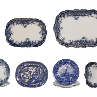 Sale Photo Thumbnail #211: Wedgwood Blue and White China Assortment