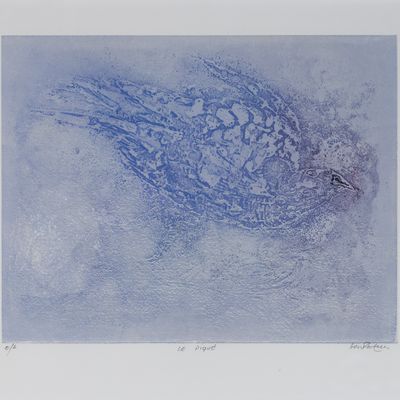 Sale Photo Thumbnail #132: Abdallah Benanteur (Algerian, 1931-2017) 'Le Pique' Etching
