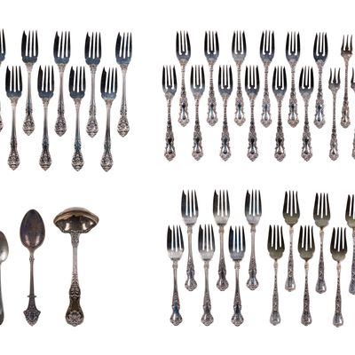 Sale Photo Thumbnail #510: Gorham Sterling Silver Flatware Assortment
