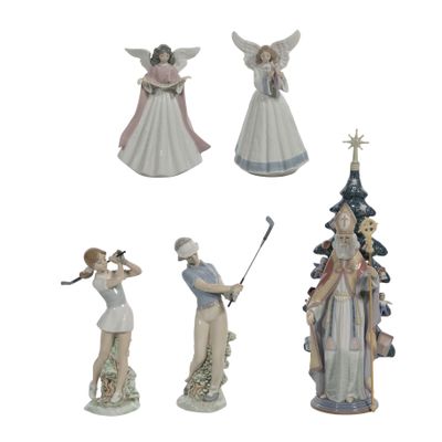 Sale Photo Thumbnail #227: Lladro Porcelain Figurine Assortment