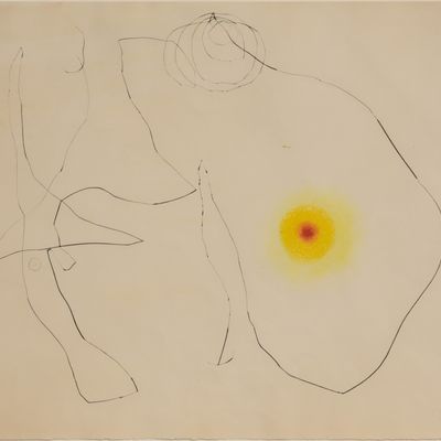 Sale Photo Thumbnail #151: Joan Miro (Spanish, 1893-1983) 'Flux de l'Aimant VI' Drypoint and Aquatint