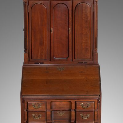 Sale Photo Thumbnail #350: Maddox Colonial Reproductions Mahogany Fall Front Secretary