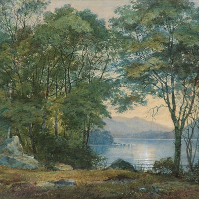 Hector Caffieri (English, 1847-1932) Watercolor