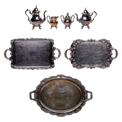 Sale Photo Thumbnail #563: Silverplate Hollowware Assortment