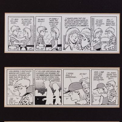 Sale Photo Thumbnail #400: Garry Trudeau (American, b.1948) Doonesbury Cartoon Strips