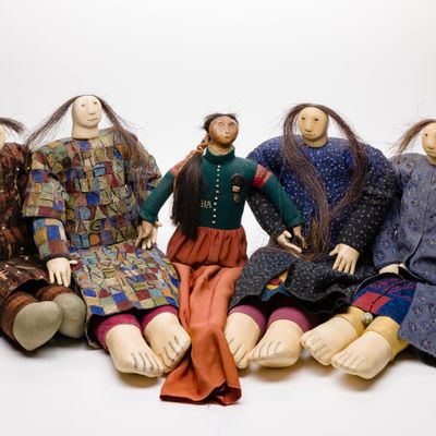 Sale Photo Thumbnail #376: Charla Khanna (Native American, b.1944) Doll Assortment