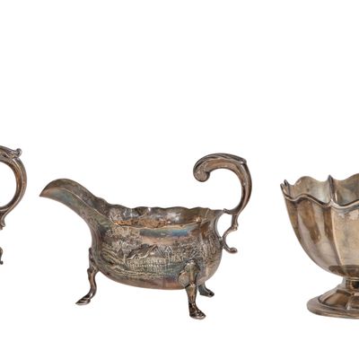 Sale Photo Thumbnail #519: English Sterling Silver Hollowware Assortment