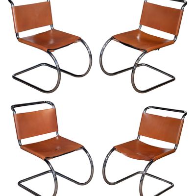 Mies Van Der Rohe (German / American, 1886-1969) MR Side Chair Collection