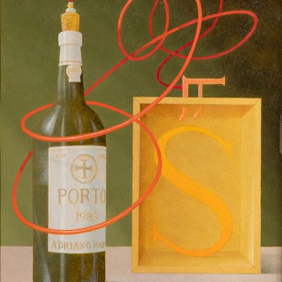 John Wilde (American, 1919-2006) 'March 3, 1985' Oil on Panel