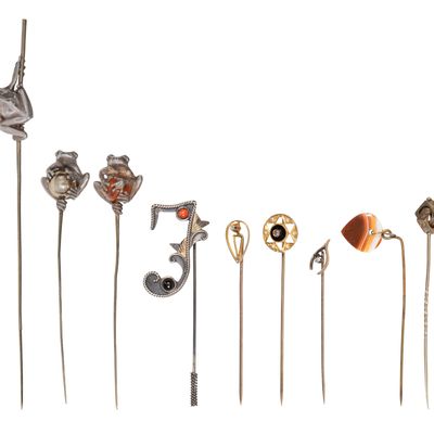 Sale Photo Thumbnail #483: Martin Baker Sterling Silver Frog Stick Pins