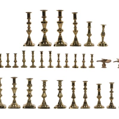Sale Photo Thumbnail #253: Brass Candlestick Assortment