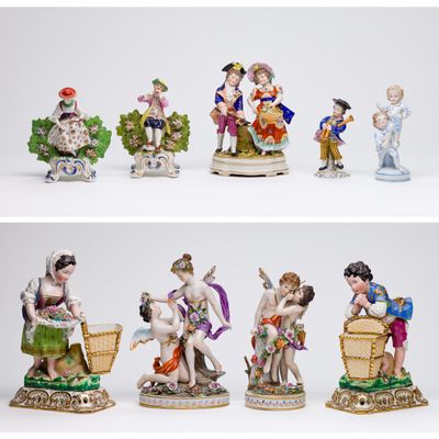 Sale Photo Thumbnail #228: Porcelain Figurine Assortment