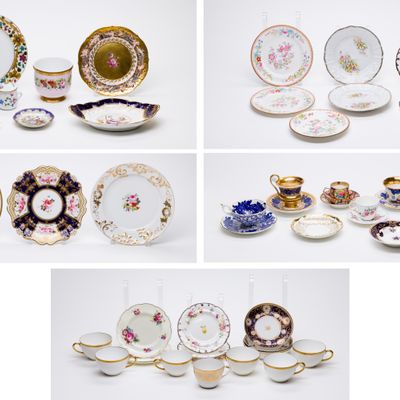 Sale Photo Thumbnail #201: Continental Porcelain Assortment