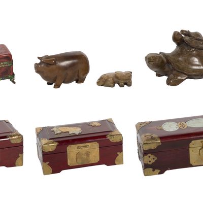 Sale Photo Thumbnail #330: Asian Carved Stone Assortment