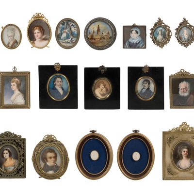 Sale Photo Thumbnail #243: Portrait Miniature Assortment