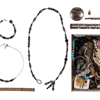 Sale Photo Thumbnail #501: Sterling Silver and Costume Jewelry Assortment