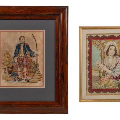 Sale Photo Thumbnail #284: Framed Needlepoint Tapestries
